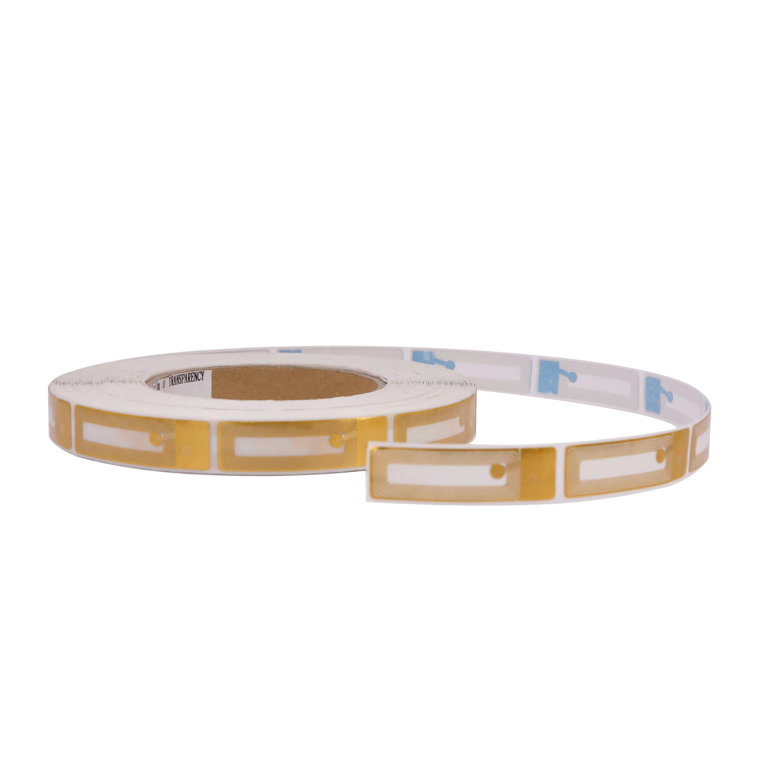 RF1552 Cosmetic store security transparent white customziable eas rf label