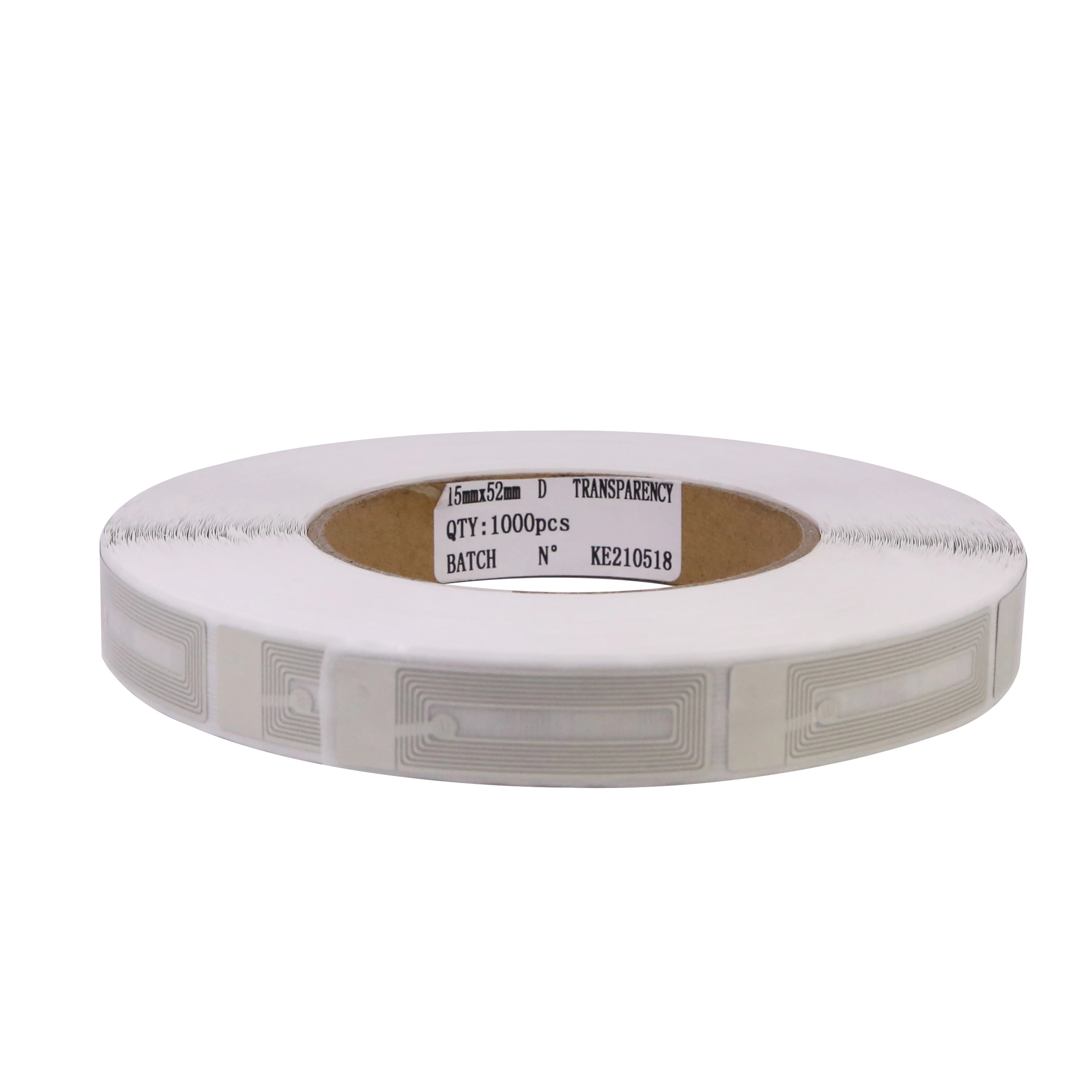 RF1552 Cosmetic store security transparent white customziable eas rf label