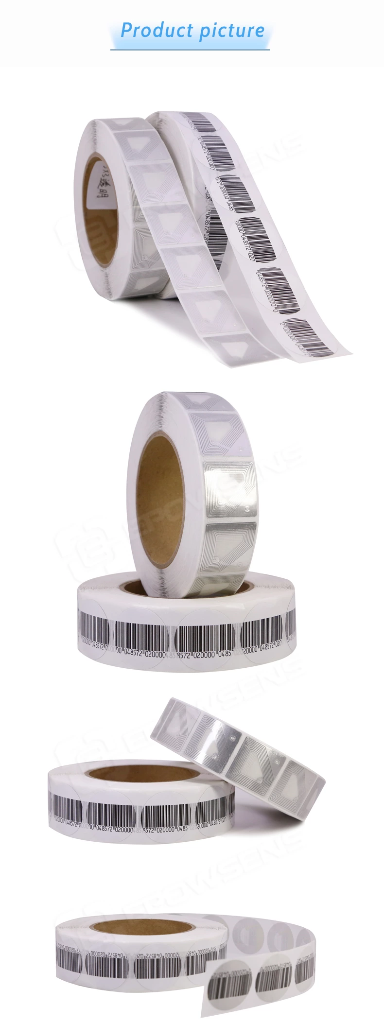 RF3030 Small size anti theft EAS soft rf security label