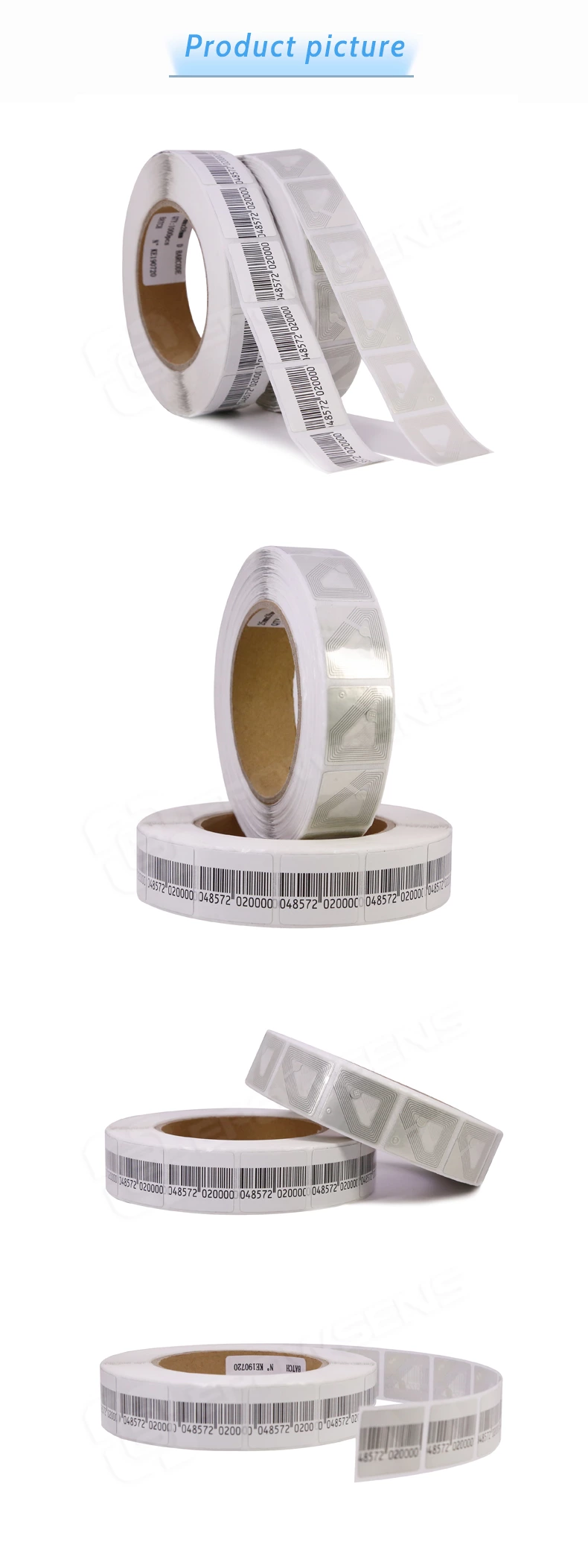 RF2528 Adhesive retail security anti shoplifting rf label
