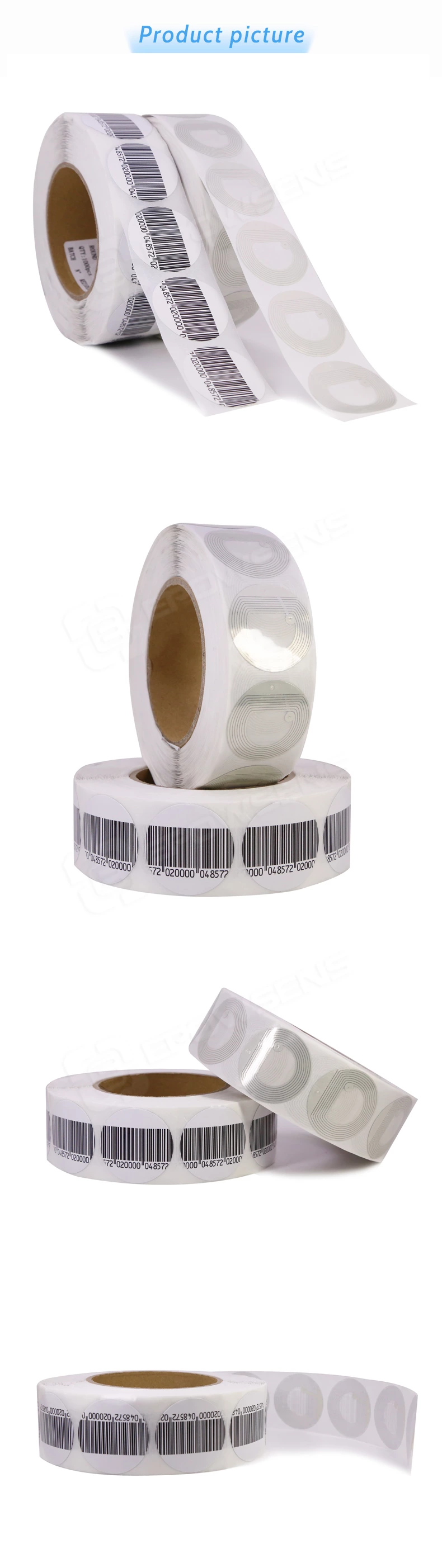 RF40R Factory high sensitivity antitheft round eas rf label 40mm
