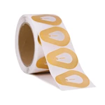 RF4056 Customized transparent 8.2MHz deactivatable EAS anti theft security sticker rf soft shoe label