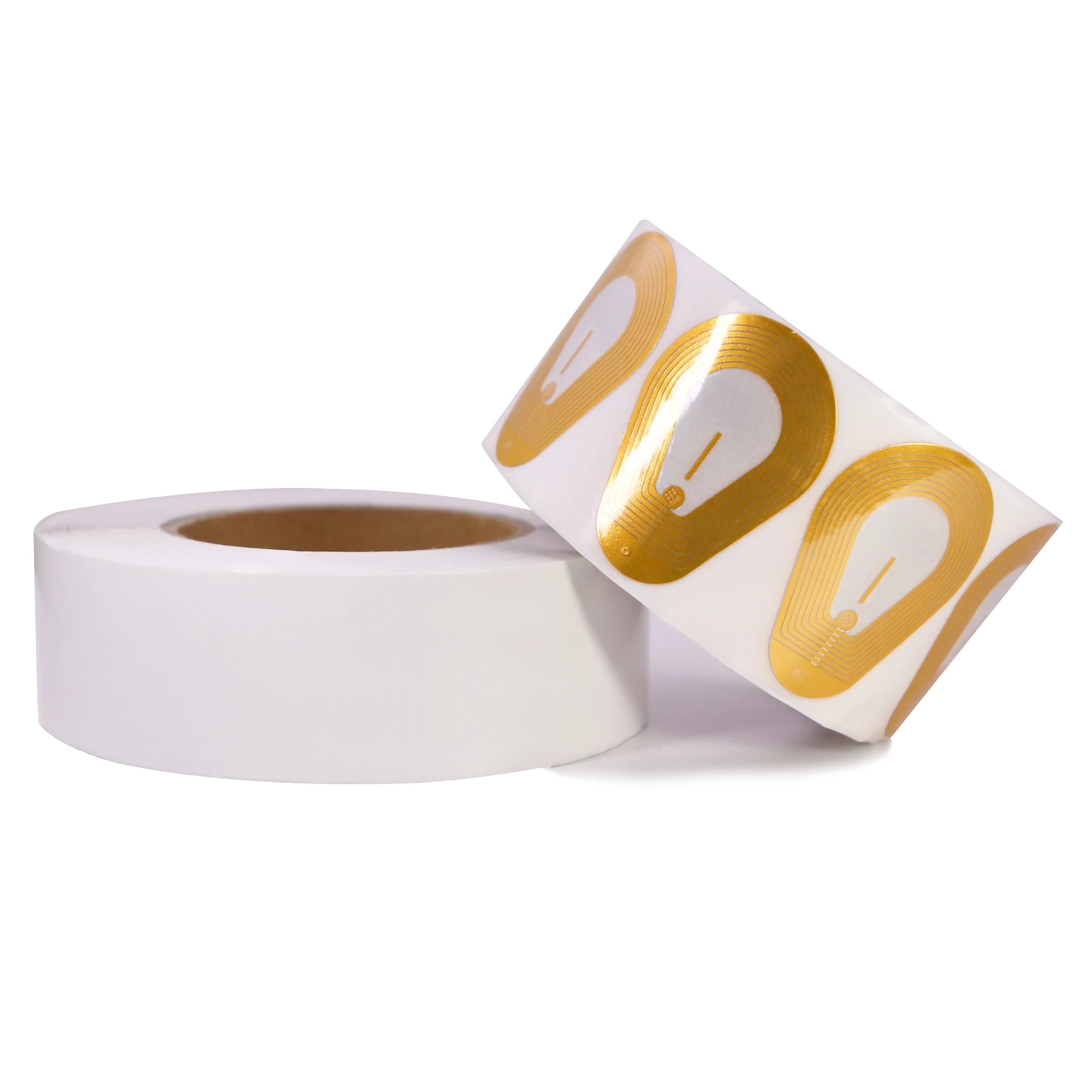 RF4056 Customized transparent 8.2MHz deactivatable EAS anti theft security sticker rf soft shoe label
