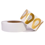 RF4056 Customized transparent 8.2MHz deactivatable EAS anti theft security sticker rf soft shoe label
