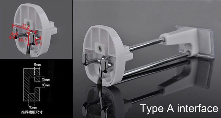 HK001 Retail security display stop lock shelf slatwall pegboard hook for supermarket