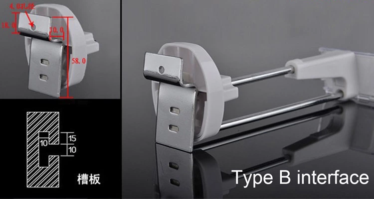HK001 Retail security display stop lock shelf slatwall pegboard hook for supermarket