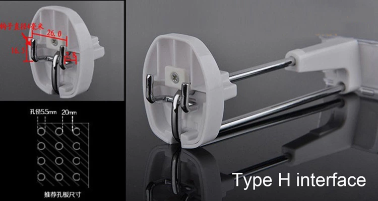 HK001 Retail security display stop lock shelf slatwall pegboard hook for supermarket