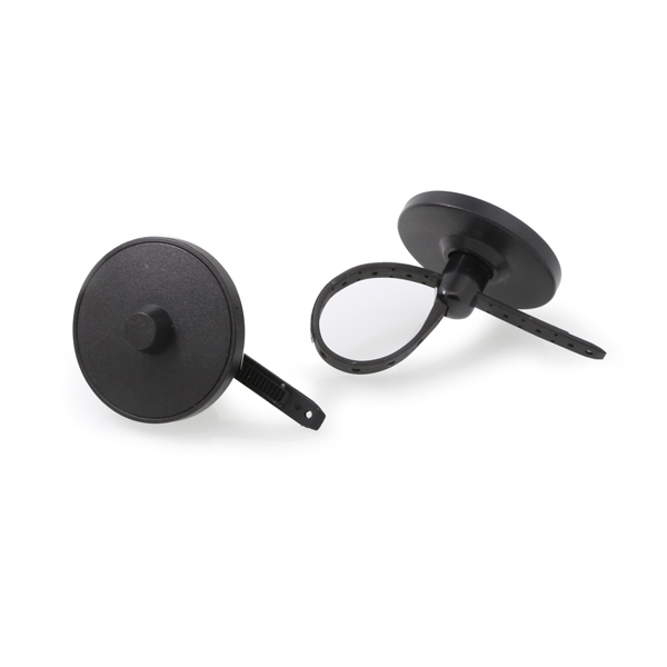 BT009 Black round EAS 55mm plastic anti theft bottle tag for supermarket