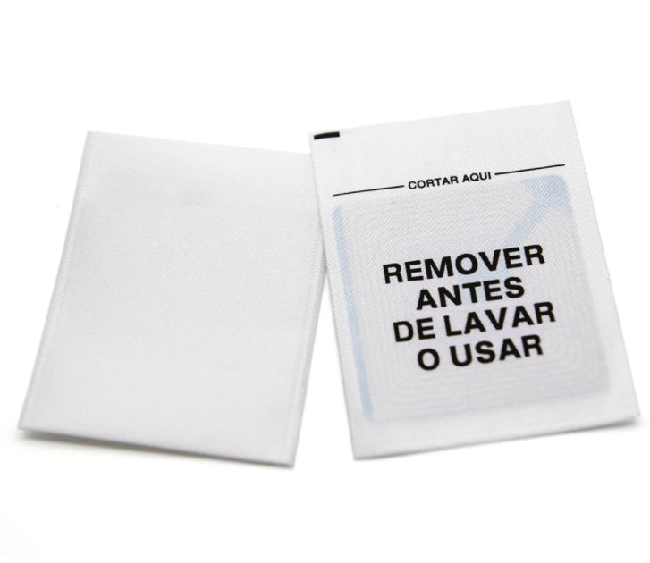 Factory wholesale 40x58mm EAS 8.2mhz clothing rf sew label