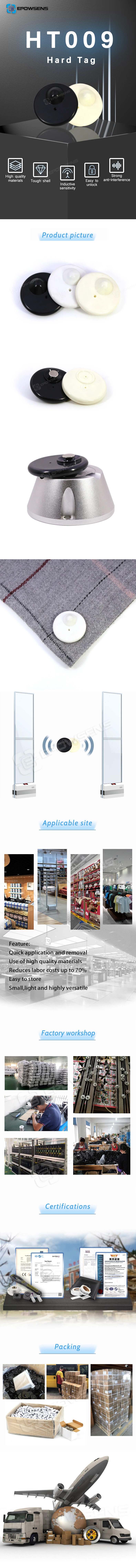 HT009 Secure Your Merchandise with the Reliable Durable and Effective EAS RF R50 Round Tag
