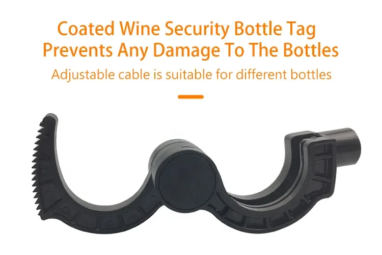 BT027 EAS RF security 8.2mhz anti-theft wine bottle tag with magnetic lock