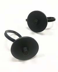 BT009 Black round EAS 55mm plastic anti theft bottle tag for supermarket