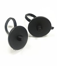 BT009 Black round EAS 55mm plastic anti theft bottle tag for supermarket