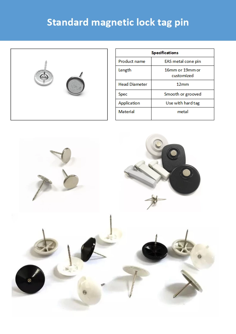 PN001 EAS anti theft security tag steel pin for retail store
