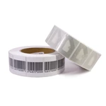 RF3040 Retail store anti shoplifting 30x40mm RF security stickers 8.2mhz soft label
