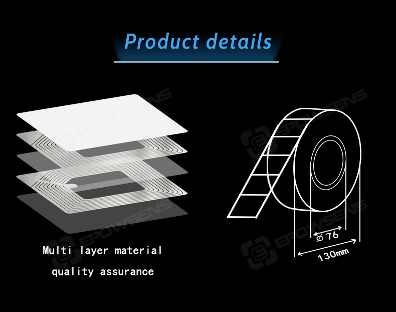 RF33R EAS Supermarkets anti shoplifting 33mm security round RF label