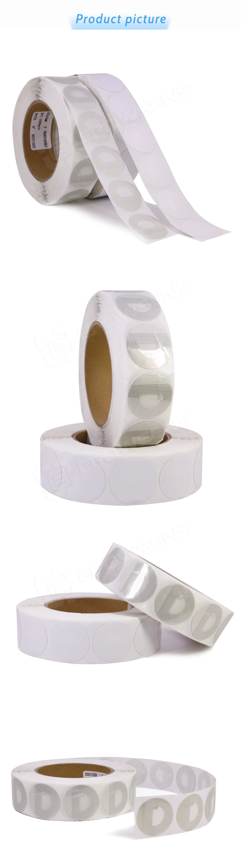 RF33R EAS Supermarkets anti shoplifting 33mm security round RF label