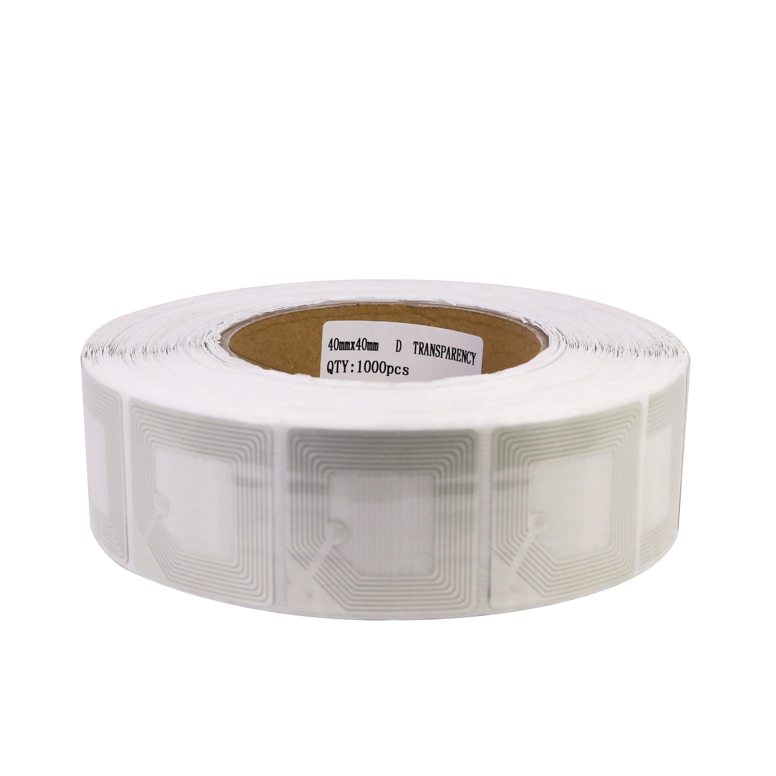 RF4040 EAS security anti theft 8.2MHz RF soft adhesive label 40x40mm