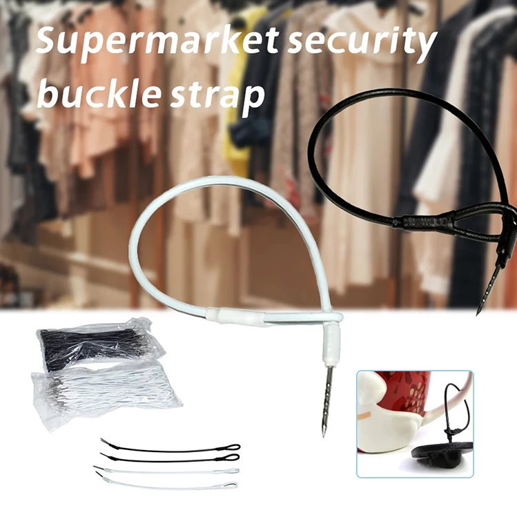 LY001 EAS security tag accessory loop to pin lanyard 170mm