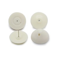 HT014 Clothing small round alarm RF security anti theft hard tag for apparel store