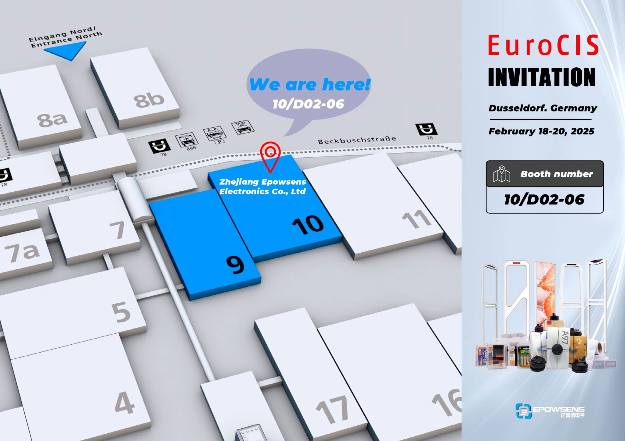 Epowsens to Exhibit at EuroCIS 2025 in Germany